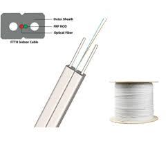 FTTH 2 Core Drop Cable , Indoor Fiber Optic Cable for High-Speed Connectivity