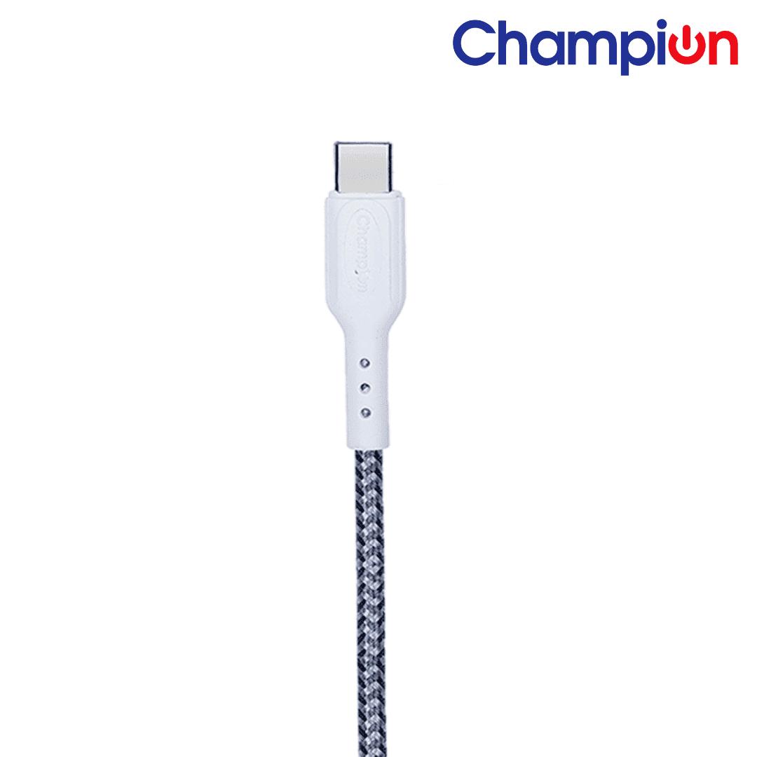Champion USB-A to Type-C 2.4A Fast Charging Cable Braided ,Compatible with Android Phones/Tablets