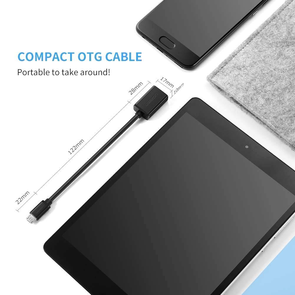 USB OTG Cable, Adapter, Connector, Fast Charging, Data Transfer, Compatible with Laptops, Tablets, Smartphone