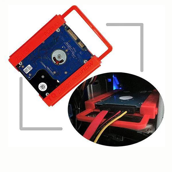 SSD HDD Notebook Mounting Tray 2.5"(6.35)cm to 3.5" (8.89)cm Adapter Caddy Bay Bracket