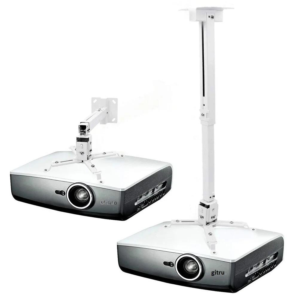 Projector Ceiling Stand | Adjustable Projector Ceiling and Wall Mount Kit Bracket Stand with Tilt Option