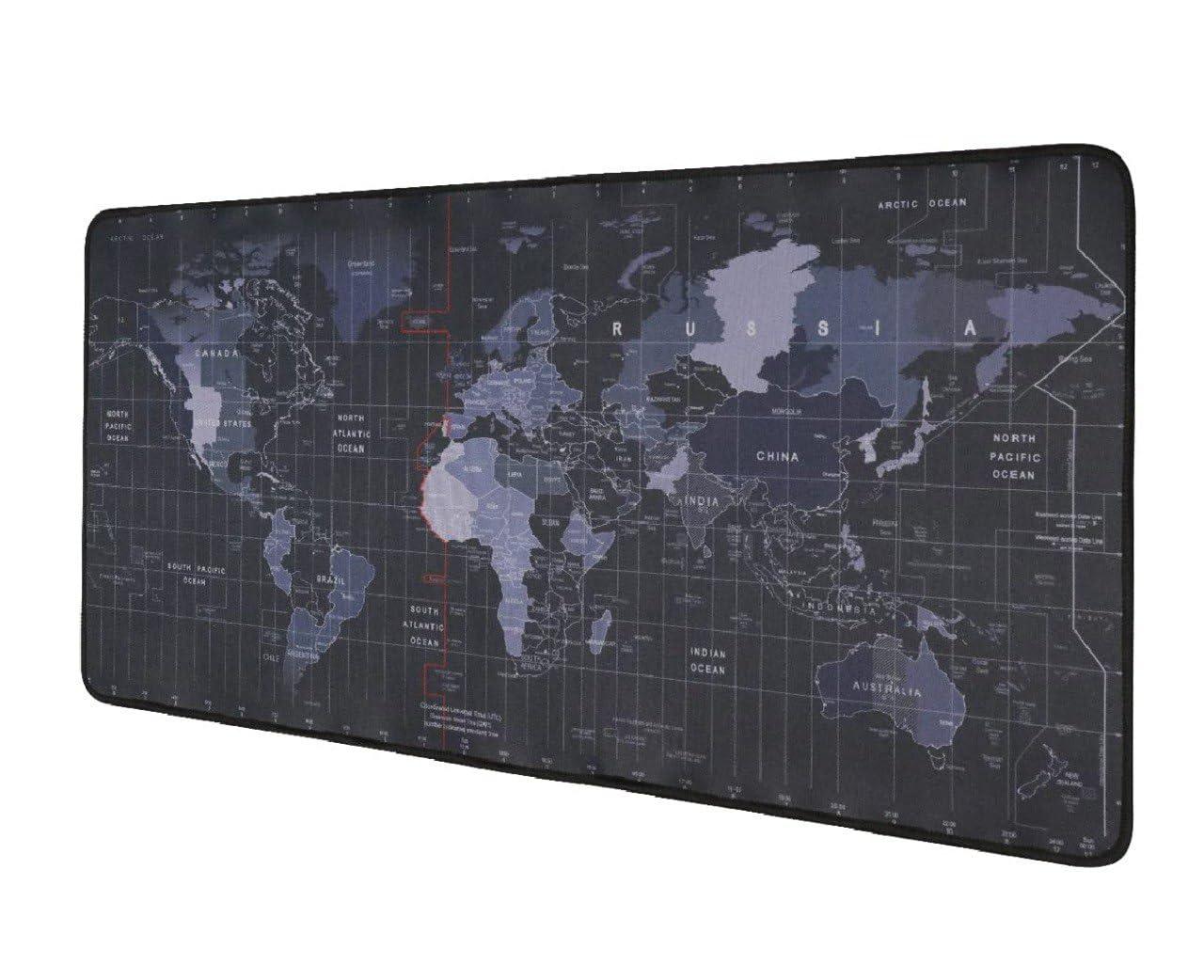 Gaming Mouse Pad for Laptop, Computer with Stitched Embroidery Edges and Water Resistance Coating | Natural Non Slippery Rubber Base Mousepad Desk Mat | 900x400 (mm)