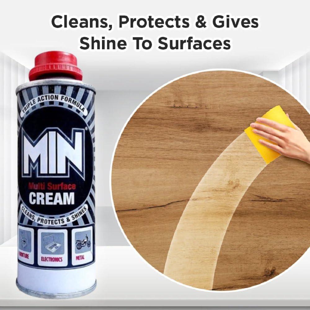 MIN Multi Surface Cream | Multipurpose Cleaning Cream for Stubborn Stains | Ideal for Kitchen, Bathroom, and More | Easy & Effective Cleaning Solution (100g)