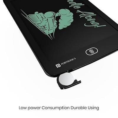 Portronics Ruffpad 8.5E Re-Writable LCD Writing Pad with Screen 21.5cm (8.5-inch) for Drawing, Playing, Handwriting Gifts for Kids & Adults