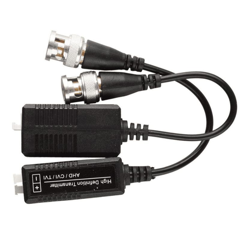 CCTV Passive Video Balun Transmitter & Transceiver with Cable for 1080P TVI/CVI/TVI/AHD/960H DVR Camera CCTV System, Male BNC to UTP CAT5/5e/6/6e Cable