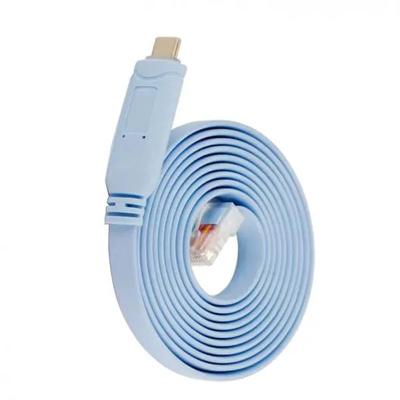 Rj-45 to Type C Male Console Cable, Debug Line, Compatible with Cisco, Routers/Switches for Laptop in Windows, Mac, Linux