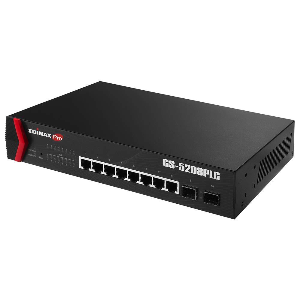 Edimax GS5208PLG 8 Port Giga PoE+ Web Smart Switch with 2 SFP Uplink Port