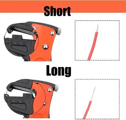 Self-Adjusting Wire Stripper Cutter, Precision Tool for Clean Stripping