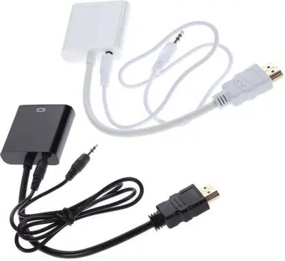 HDMI to VGA Adapter,1080P Converter with 3.5mm Audio Jack and USB Power Supply for HDMI Laptop, PC, PS4, Blue Ray Player, Raspberry Pi, Xbox to VGA Monitor, Projector