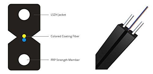 FTTH 2 Core Drop Cable , Indoor Fiber Optic Cable for High-Speed Connectivity