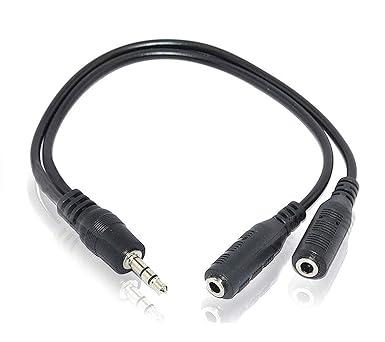 3.5mm Aux Jack 1 Male to 2 Female Stereo Headphone Earphone Jack Y Splitter Audio Jack Adapter Cable
