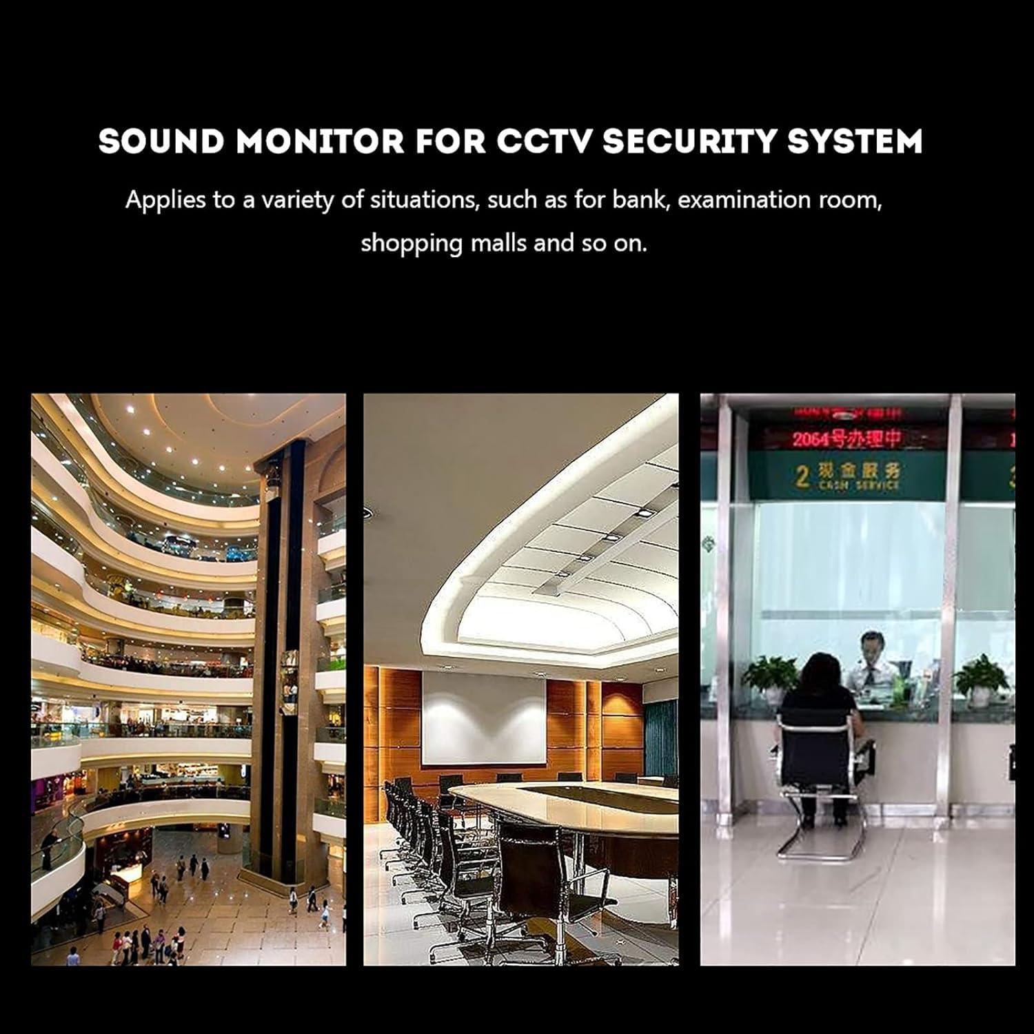 CCTV Microphone Audio Pickup Device High Sensitivity Mini Monitoring Head Security Camera High Sensitive External Outdoor Recorder DVR Surveillance