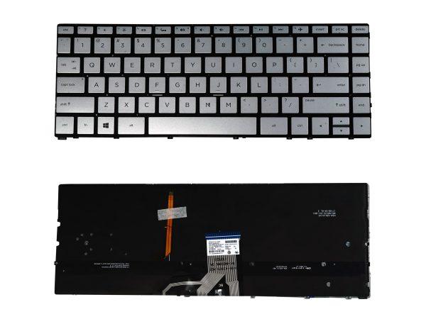 Laptop Keyboard Compatible for HP Spectre X360 13-AD 13-AC 15-BL Silver with Backlight