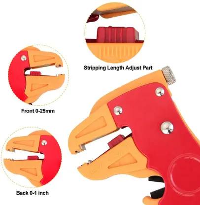 Self-Adjusting Wire Stripper Cutter, Precision Tool for Clean Stripping