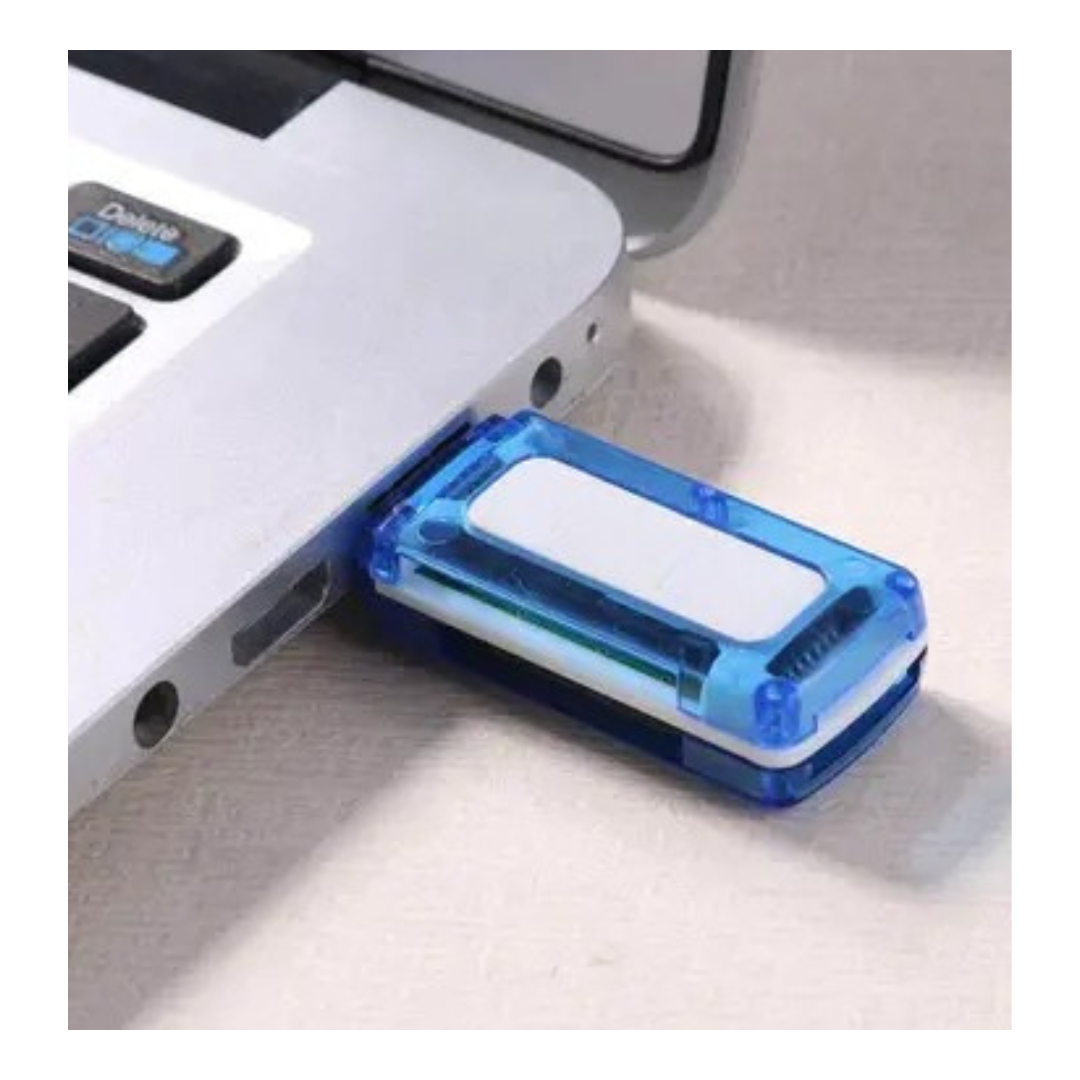 Multi-Card Reader Adapter, 4-in-1 USB 2.0 Port for Micro, TF, MMC, MS, M2 Memory Cards
