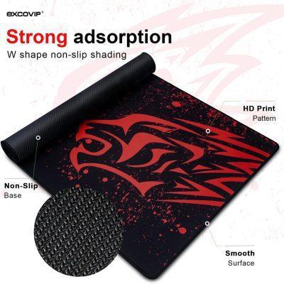 Gaming Mouse Pad (60 X 30cm) Non-Slip Rubber Base Mouse pad Mice Smooth Cloth Surface Keyboard