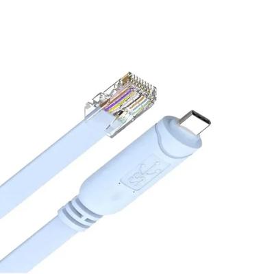 Rj-45 to Type C Male Console Cable, Debug Line, Compatible with Cisco, Routers/Switches for Laptop in Windows, Mac, Linux
