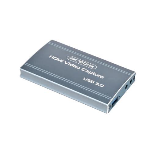 Prime HDMI 4K Video Capture Card USB 3.0 Capture Device High-Quality 4K Video Recording for Gaming, Streaming, and Content Creation (Black)
