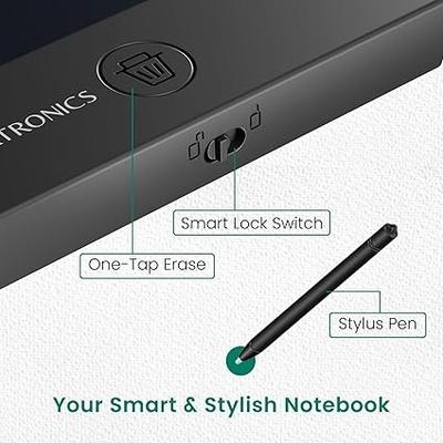 Portronics Ruffpad 22 LCD Writing Pad with (55.8 cm) 22Inches Large Screen, Stylus Pen, Erase Button, Erase Lock Switch for Birthday Gift, Kids Toys, Students, School, Office (Black)