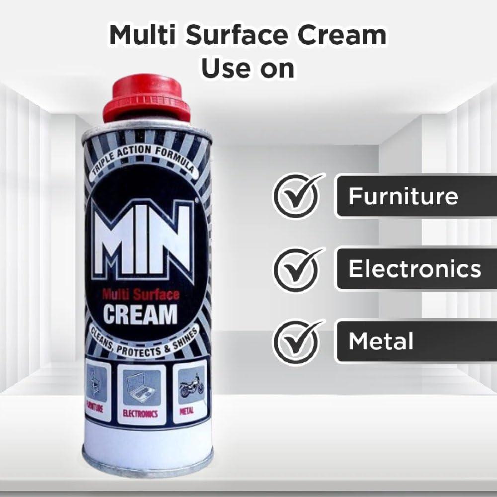 MIN Multi Surface Cream | Multipurpose Cleaning Cream for Stubborn Stains | Ideal for Kitchen, Bathroom, and More | Easy & Effective Cleaning Solution (100g)