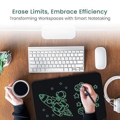 Portronics Ruffpad 22 LCD Writing Pad with (55.8 cm) 22Inches Large Screen, Stylus Pen, Erase Button, Erase Lock Switch for Birthday Gift, Kids Toys, Students, School, Office (Black)