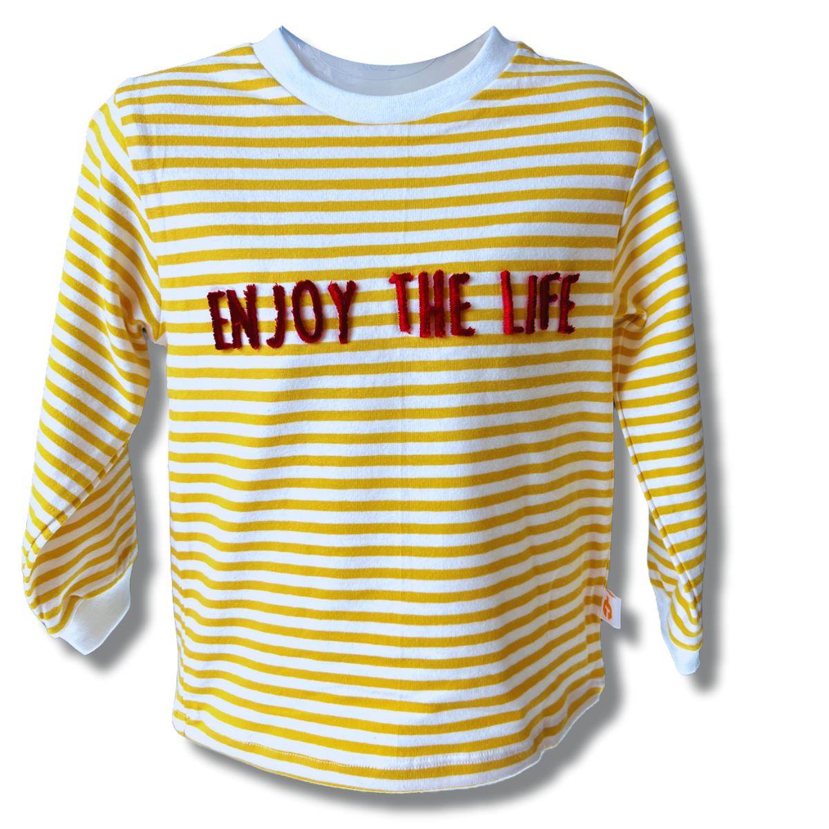 Premium Kids Plumage Shop Comfortable Boys Yellow Cotton T-Shirt with Trendy Word Print - Full S