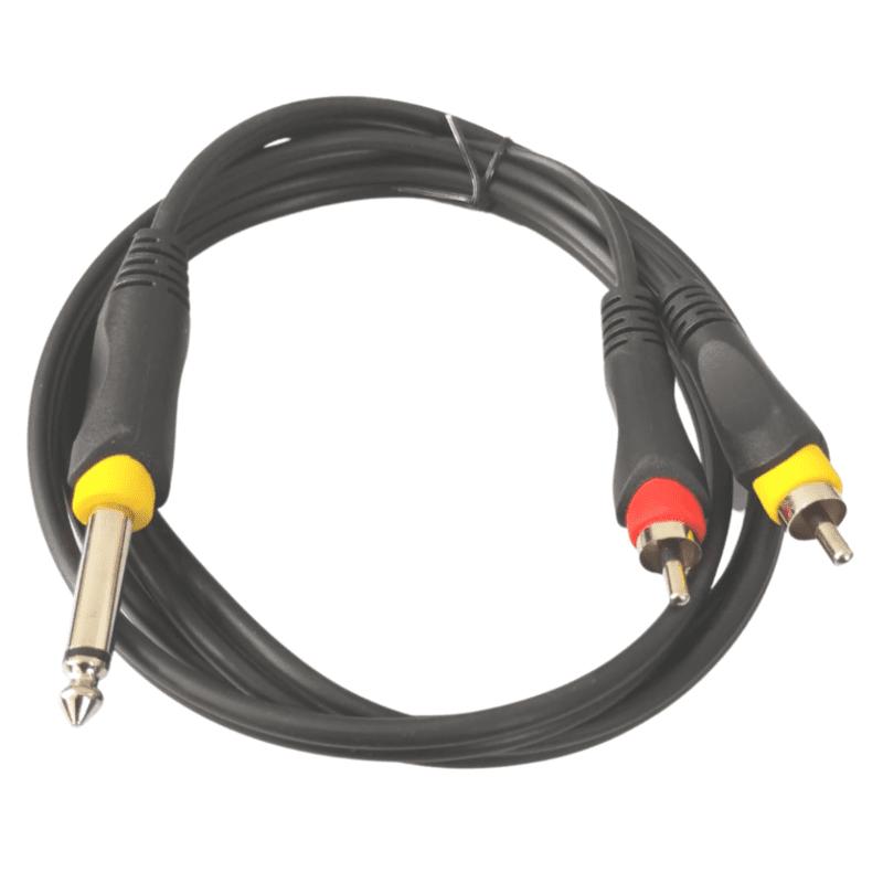P38 Mono Male to 2 RCA Male Cable 1.5 Meter