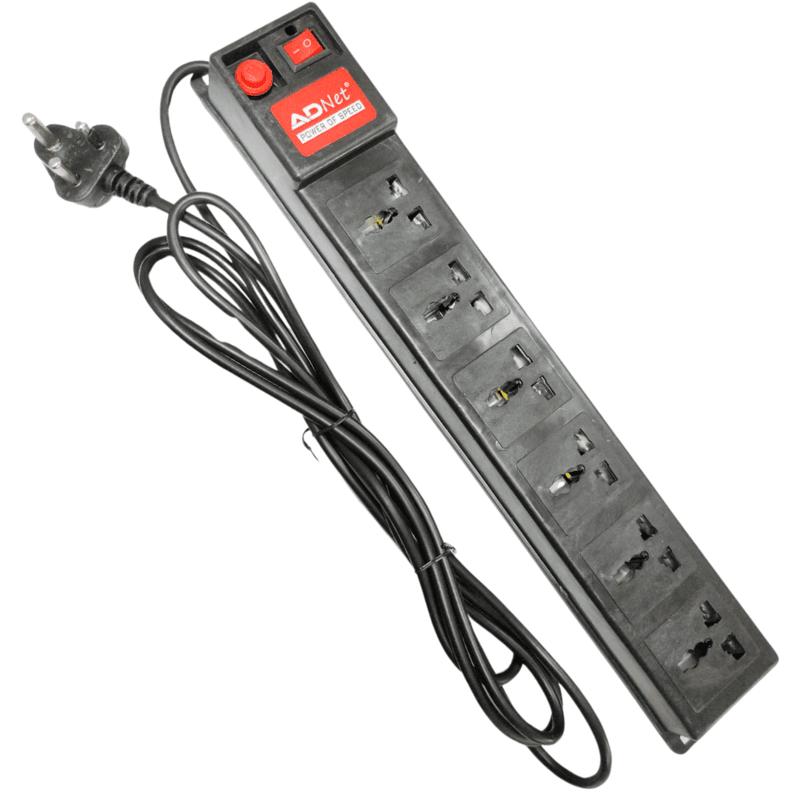 Spike Guard Extension Board with 1.5 Meter Heavy-Duty Cord, Universal Socket, Power Indicator & Overload Protection – Ideal for Home & Office Use