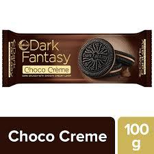 sunfeast dark fantasy choco creme dark crunchy biscuit with smooth creamy layer 100 g pouch