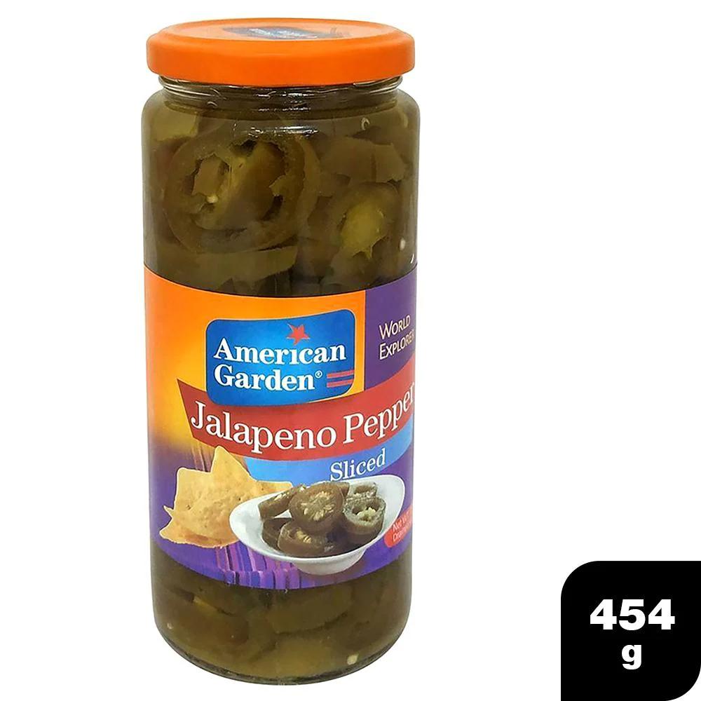 american garden jalapno pepper sliced bottle 454 gms
