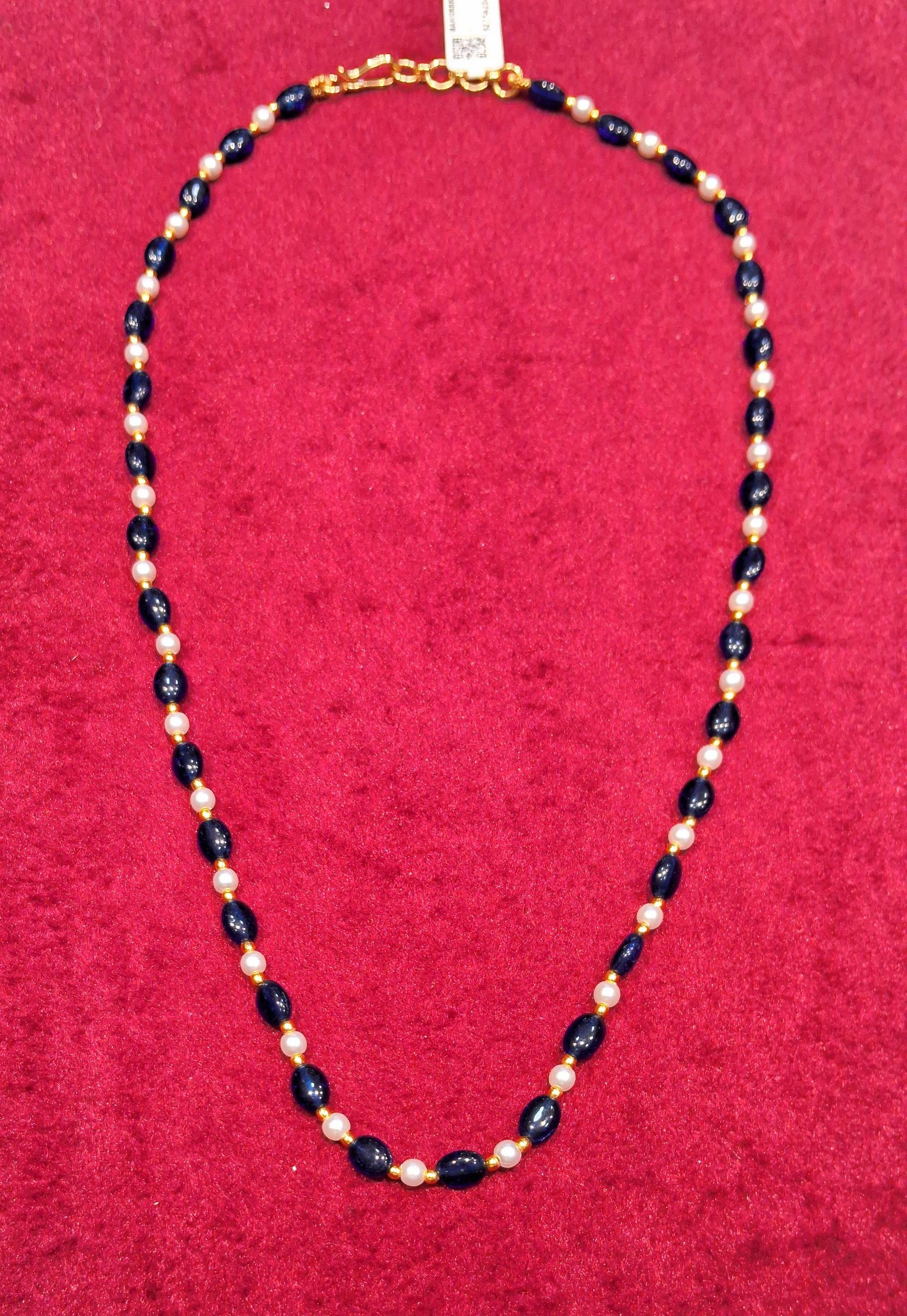 CHAIN CRYSTAL blue Free Size