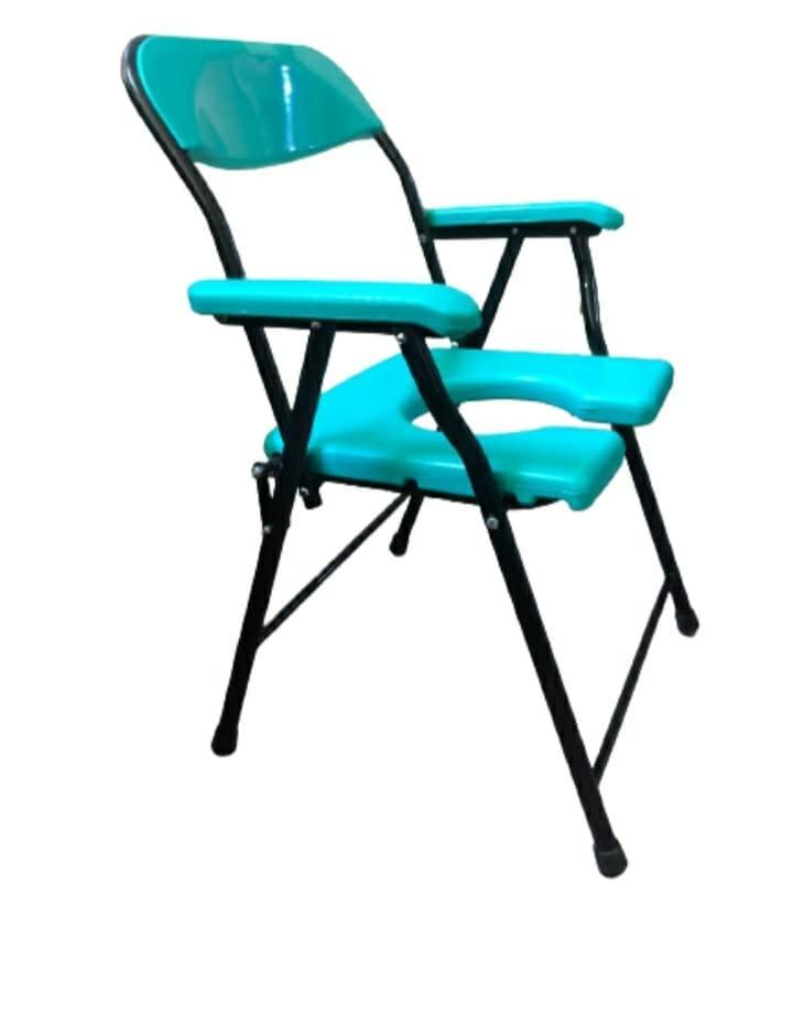 Tan45 Foldable Anti-Slip Toilet chair for Old People |Portable toilet seat for adult,Weight Capacity 100Kgs (Commode Chair Powder Coated)