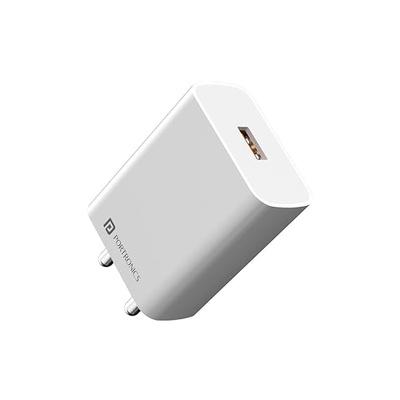 Portronics Adapto One Pro 18w 3A Mach USB Fast Charging Adaptor with 1M Type C Charging Cable, Compatible for iPhone Portronics Adapto One Pro 18w 3A Mach USB Fast Charging Adaptor with 1M Type C Charging Cable, Compatible for iPhone