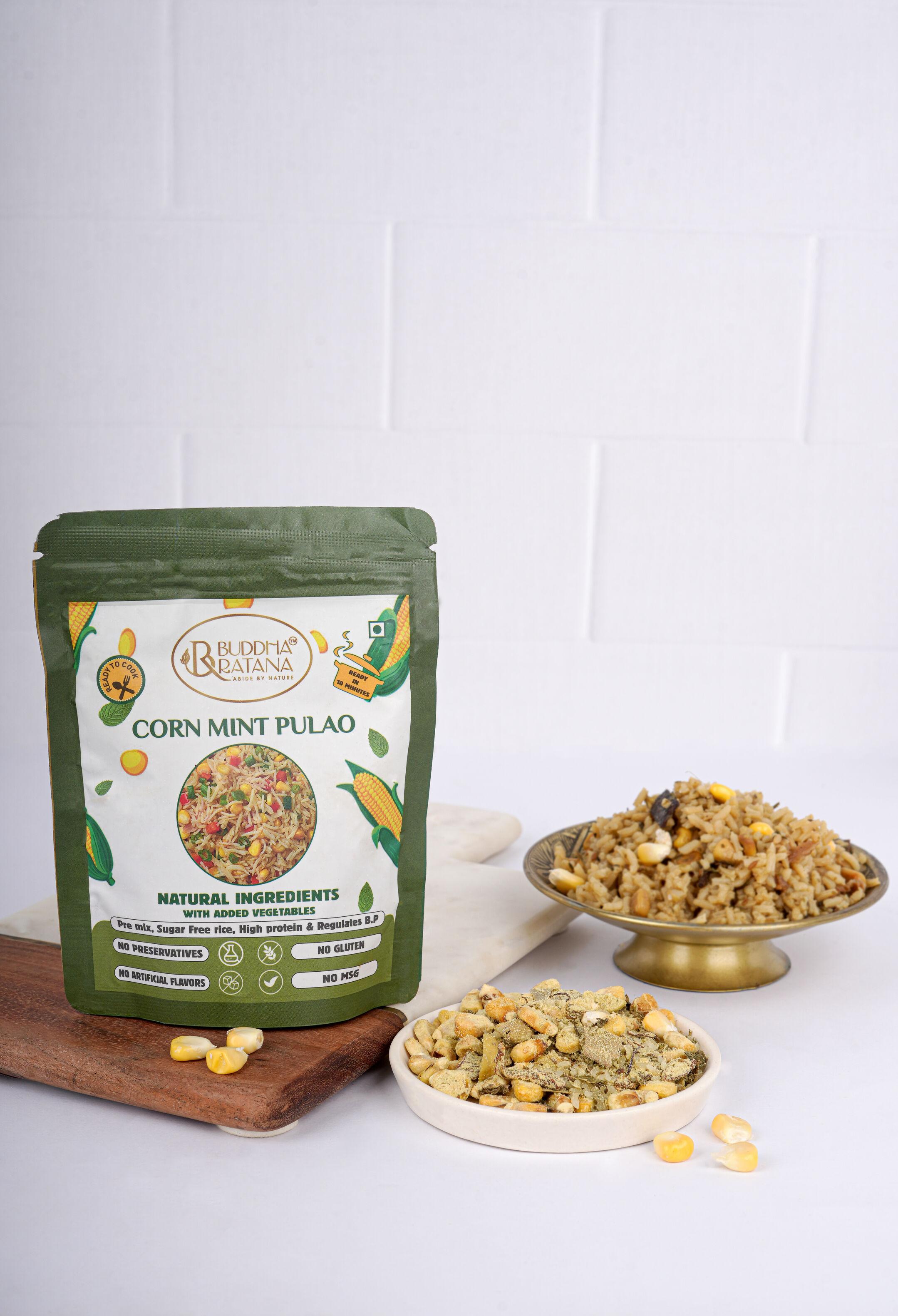 buddha ratana corn mint pulao