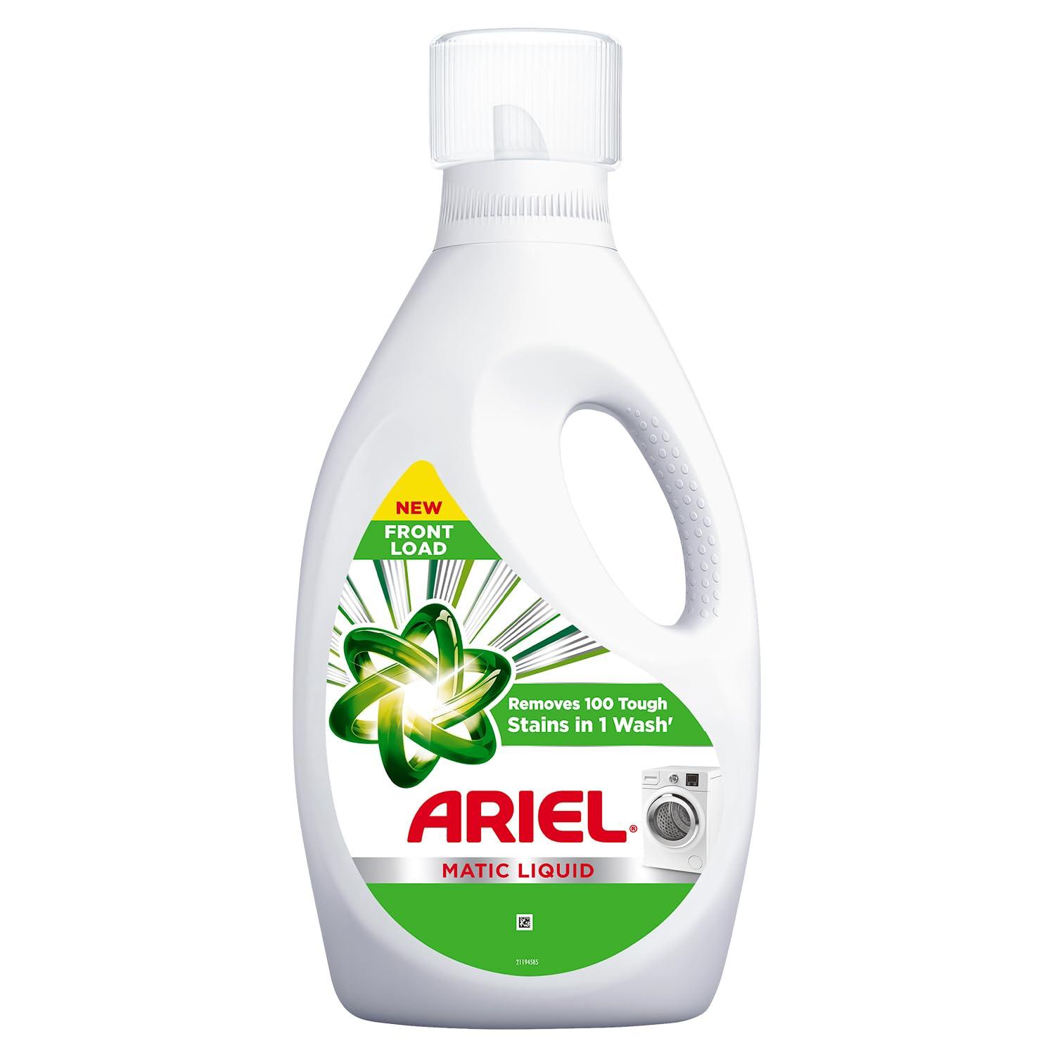 ariel power gel detergent front load bottle 2 litre 500 ml