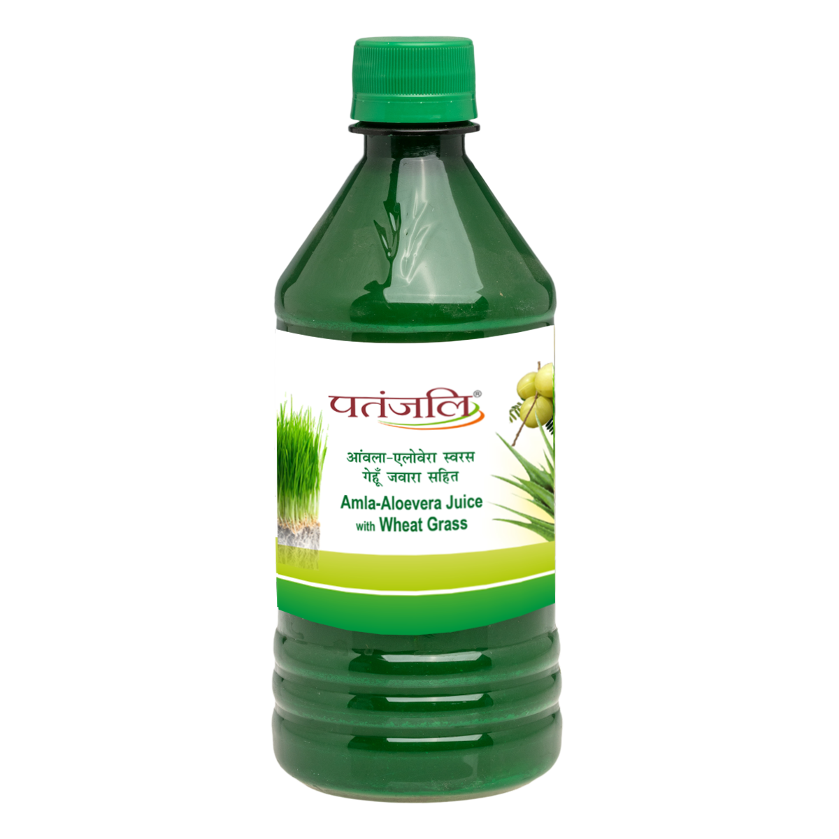 patanjali amla aloevera juice with wheat grass 500ml