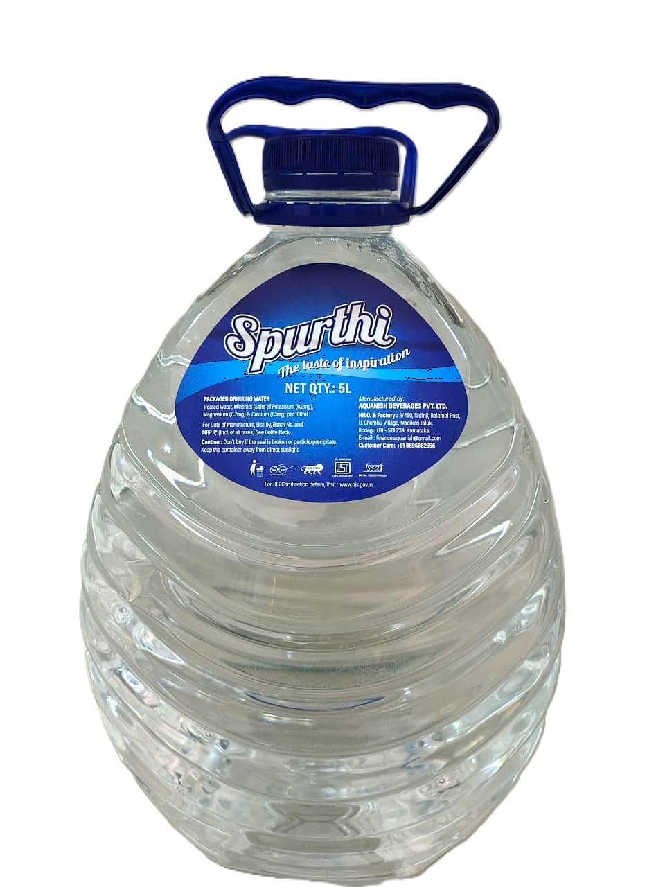 spurthi water can 5l