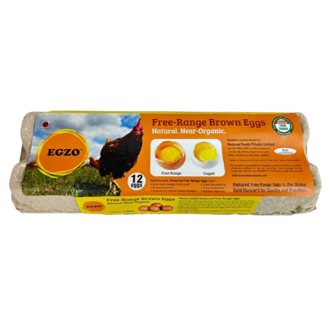 egzo free range brown eggs 12pcs
