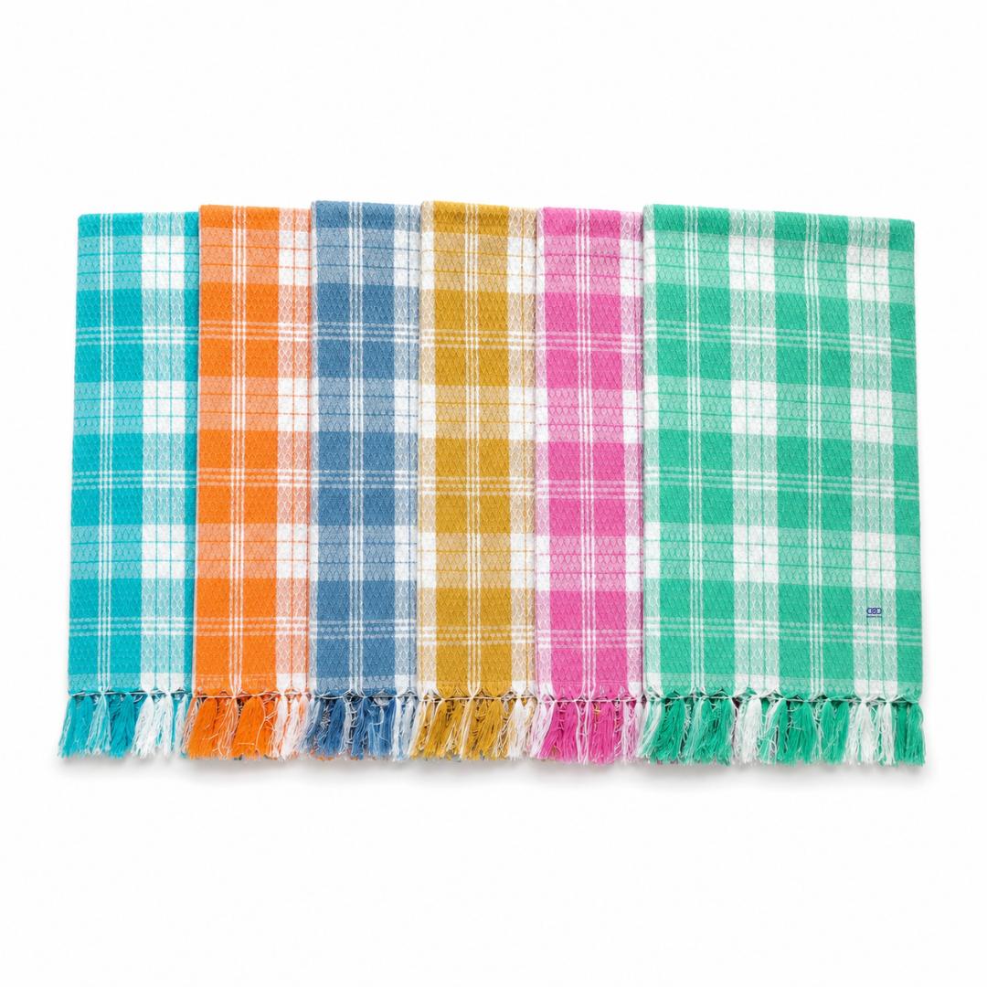 Soft Colour Towels (Pack of 6) carrotorange Free Size