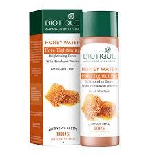 Biotique Pore Tightening Brightening Toner - Honey, With Himalayans Water, For Normal To Oily Skin, 120 Ml Carton