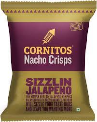 cornitos nachos crisps sizzlin jalapeno corn chip 60g