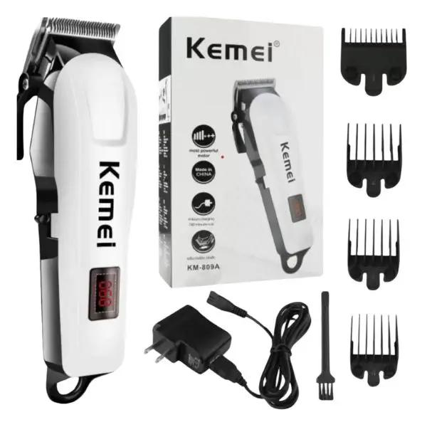 Kemei Rechargeable Hair Trimmer - KM-809A – Pro Grooming at Home barleywhite