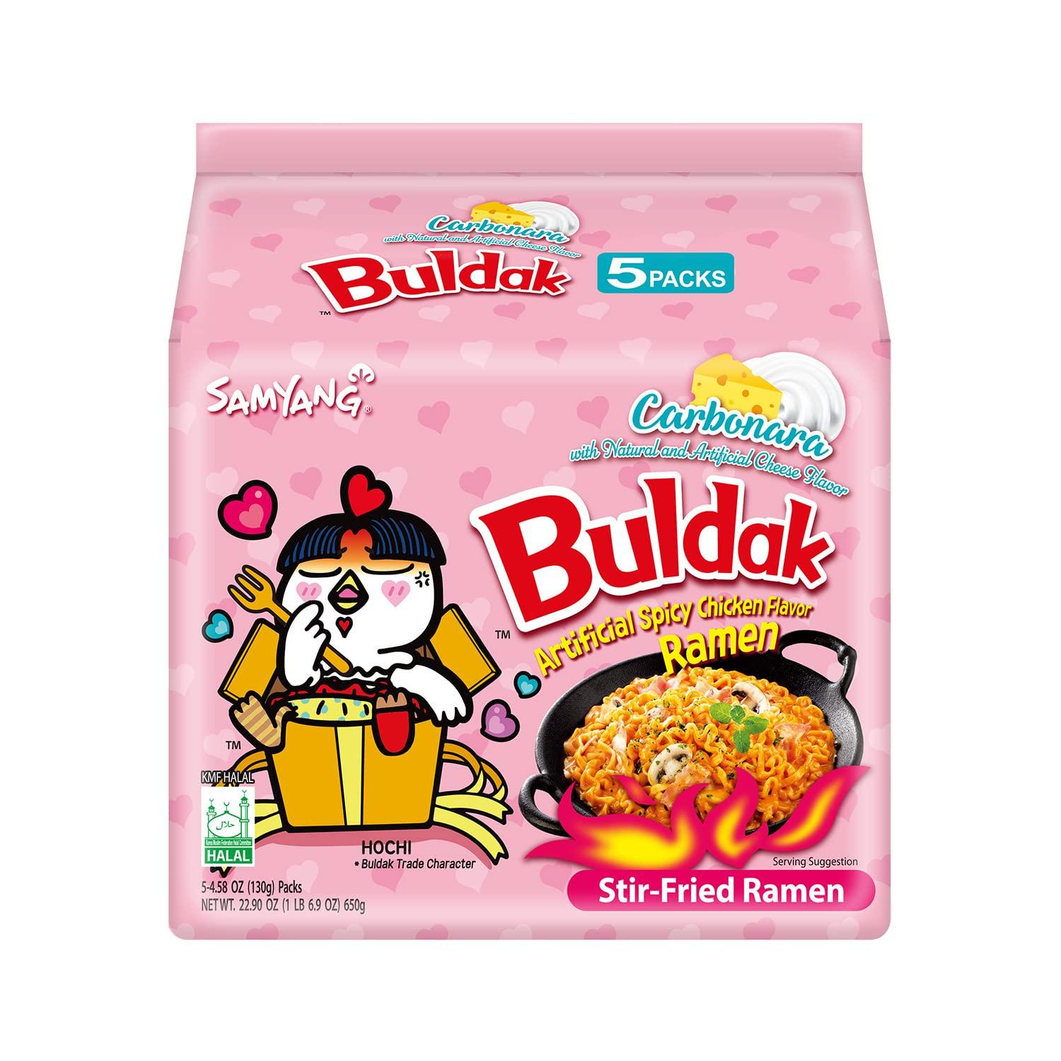 samyang carbonara buldak hot chicken flavour ramen korean noodle 700gm