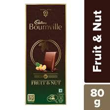 cadbury bournville fruit nut 80g