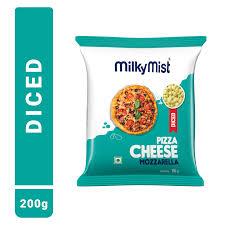 MILKY MIST PIZZA CHEESE DICED 200GM MILKY MIST PIZZA CHEESE DICED 200GM