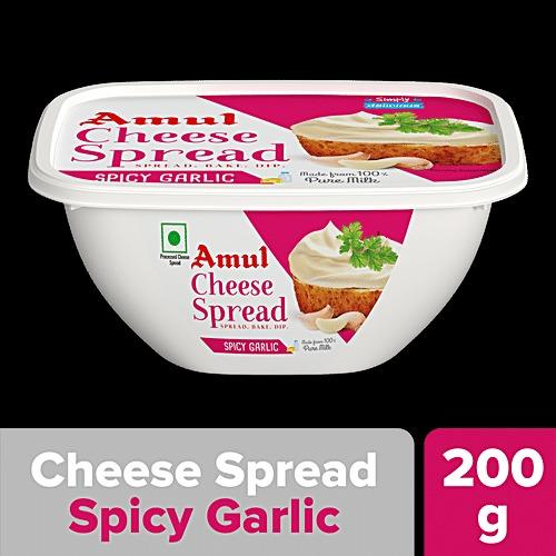 amul spicy garlic cheese spread