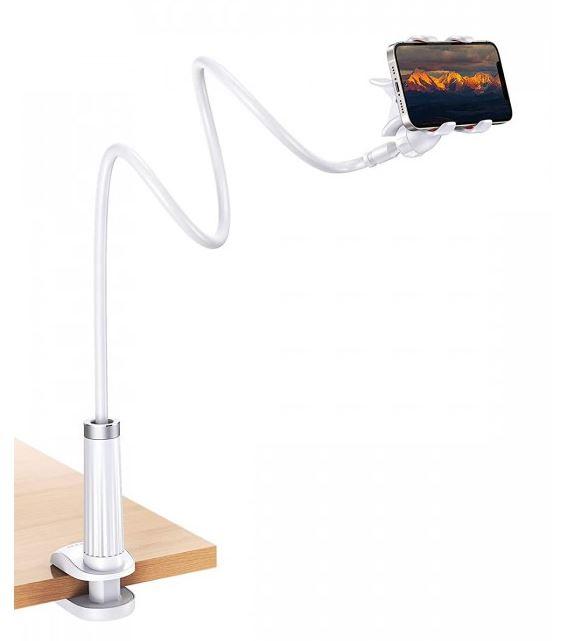 Lazy Mobile Holder (Screw-type base) white