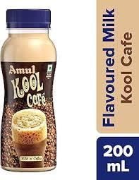 amul kool caf drink milk and coffee 200 ml pet bottle