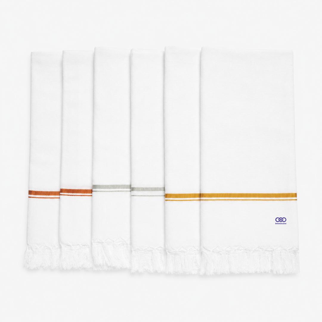 Royal Trio White Towels (Pack of 6) lilywhite Free Size