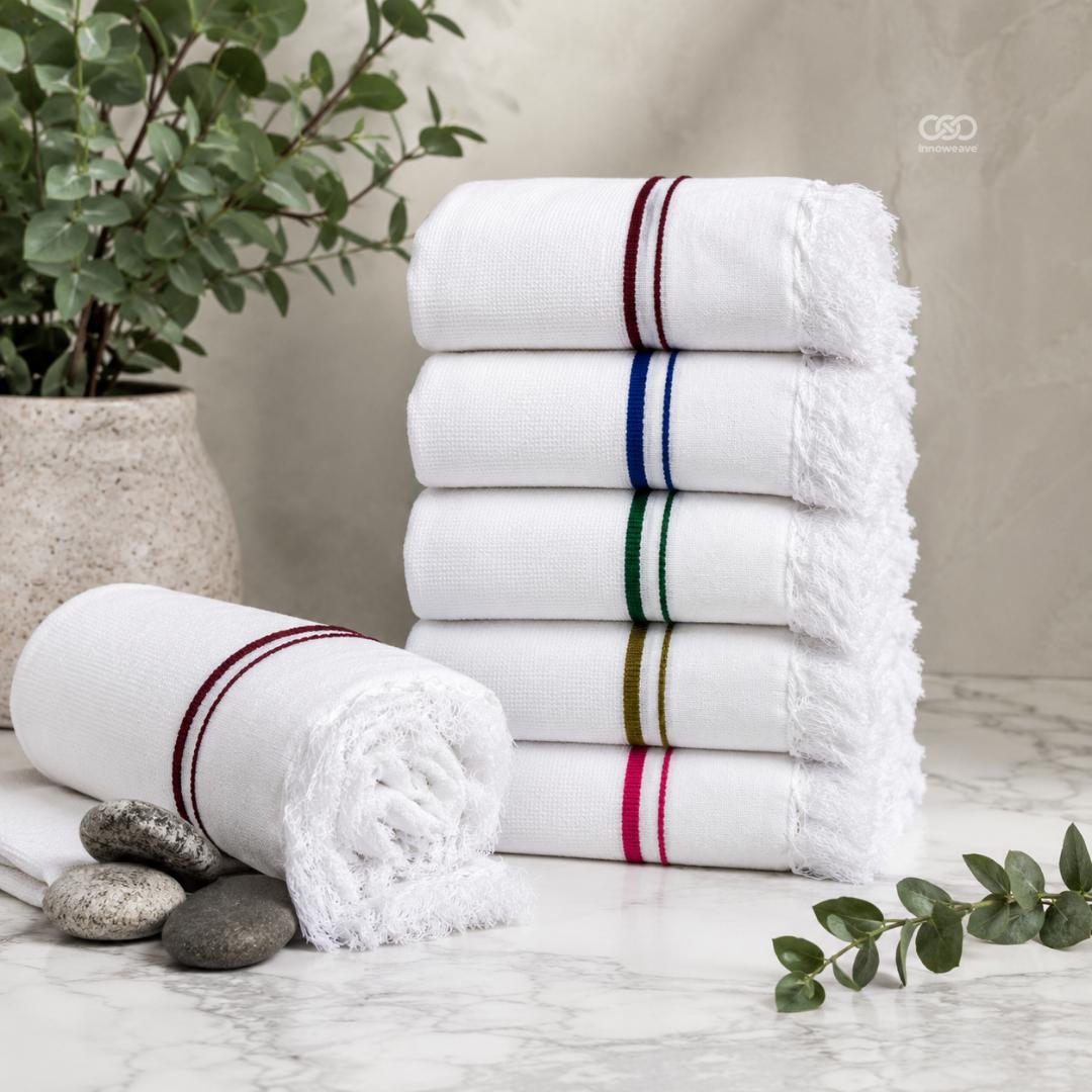 Soft White Signature Towels ( Pack of 6 ) lilywhite Free Size